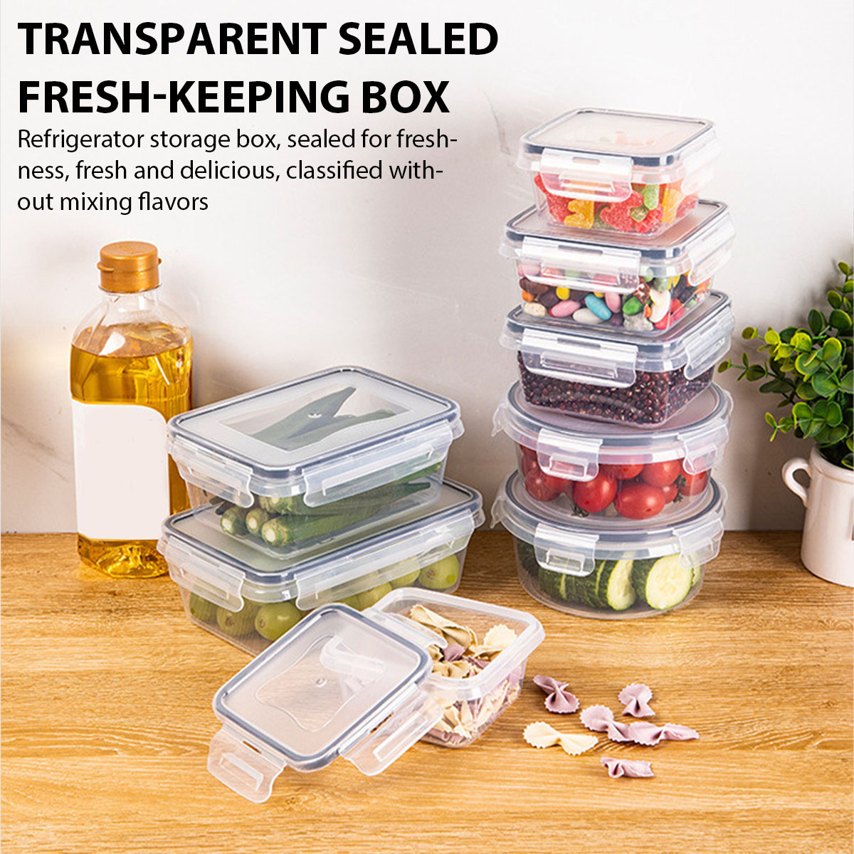 Kitchen Gadgets Organizer - 24Pcs/set Food Storage Box Set Kitchen