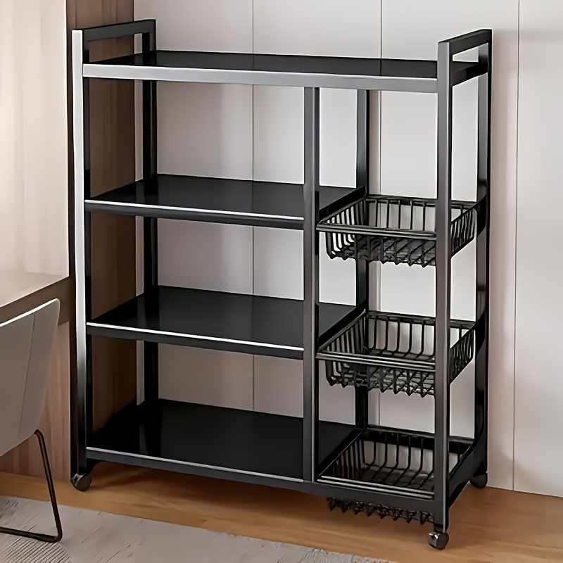 Kitchen Gadgets Organizer - us1pc Movable Storage Rack, Adjustable 4-storey