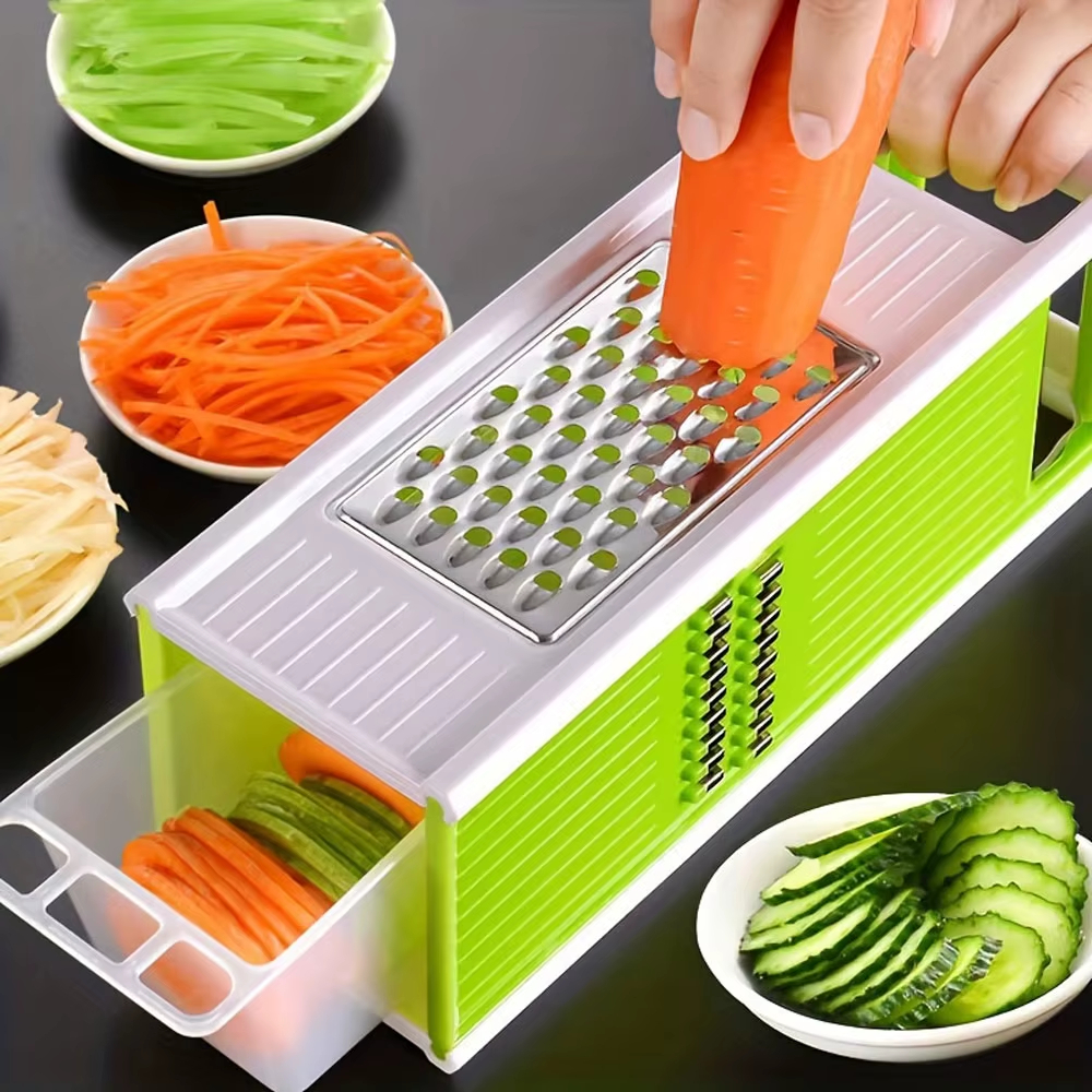Cheese Grater Box - 5-In-1 Multifunctional Vegetable Chopper & Slicer