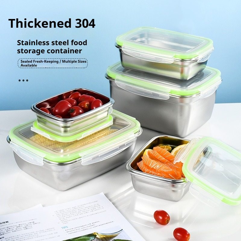 Kitchen Gadgets Organizer - 304 Stainless Steel Lunch Box Set
