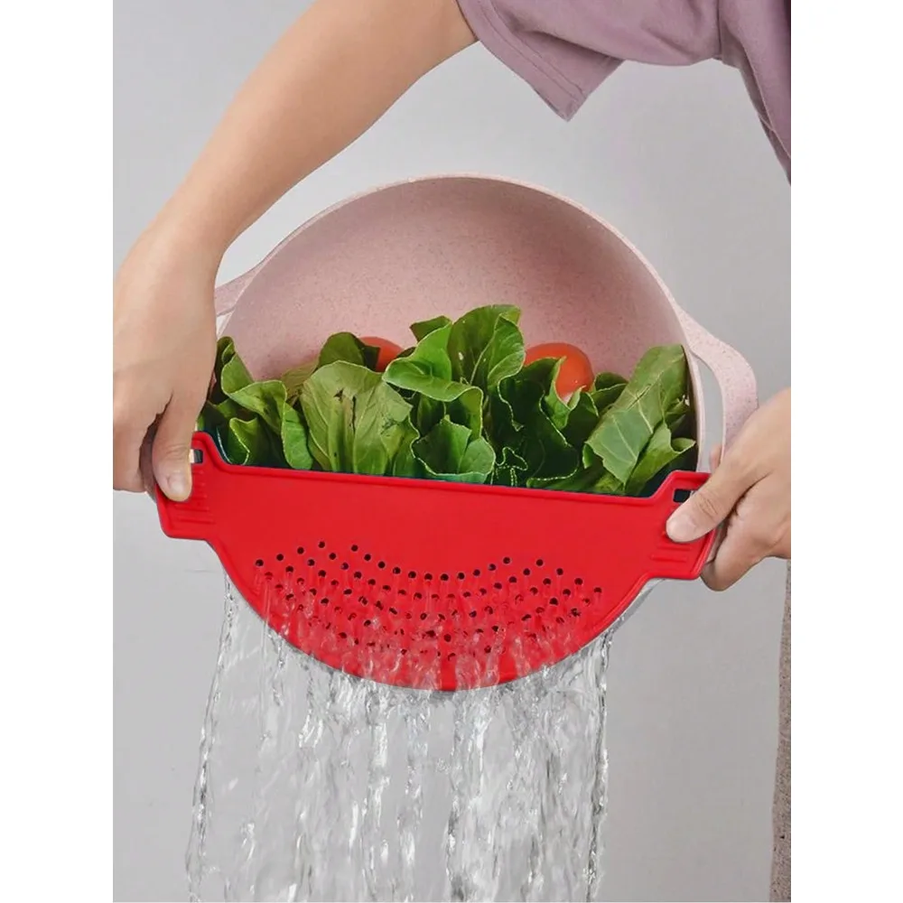 Kitchen Gadgets Pasta - 1PC Clip On Strainer,Plastic Drainer Strainers