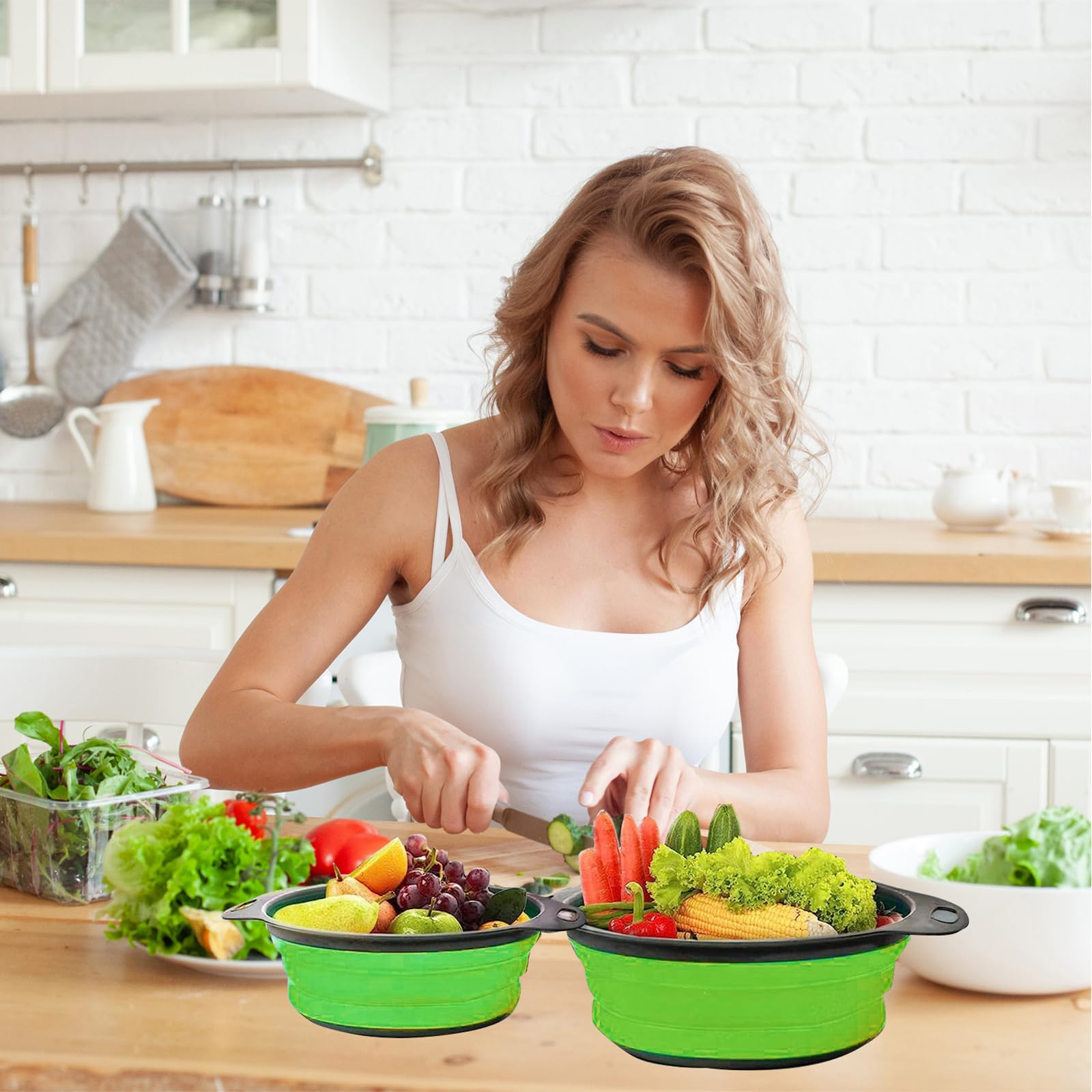 Collapsible Silicone Strainer  - Kitchen Gadgets Store ulasan dan harga