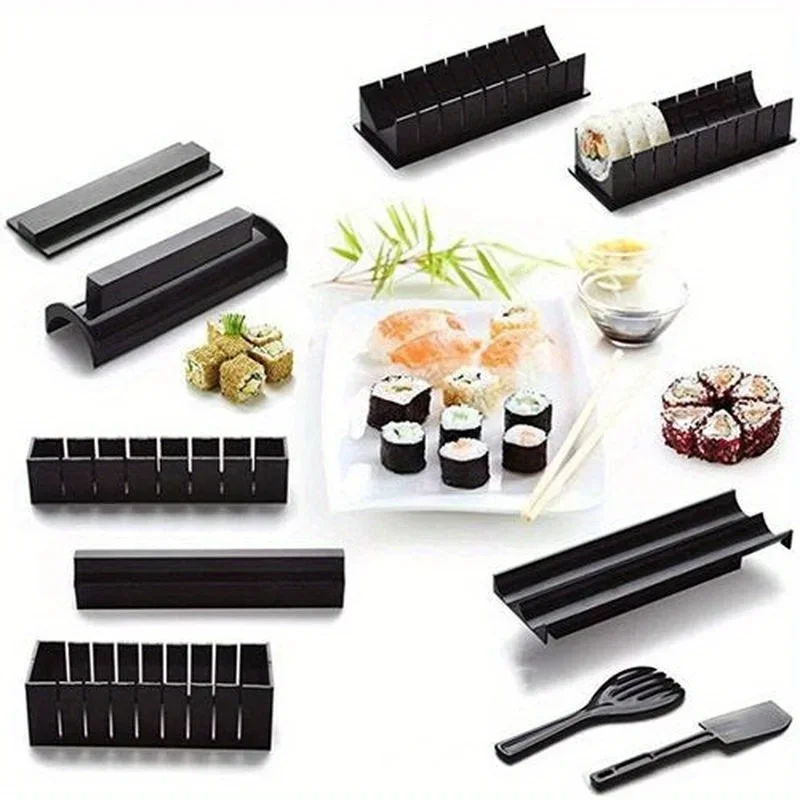 2026 10Pcs DIY Sushi Mold Kit  - Korean Kitchen Gadgets ulasan dan harga