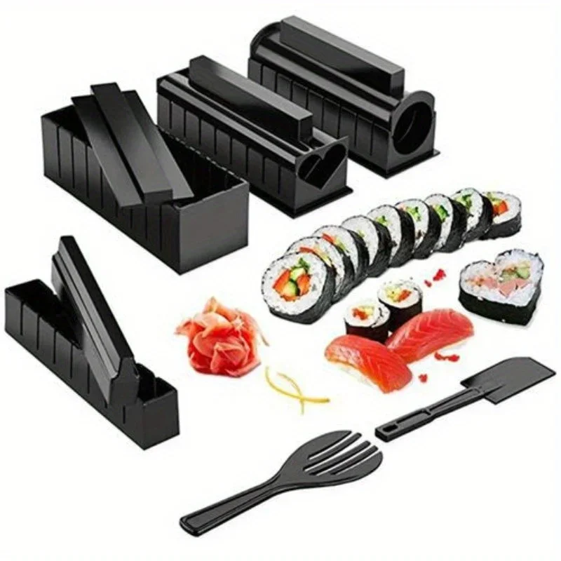 2026 10Pcs DIY Sushi Mold Kit  - Korean Kitchen Gadgets ulasan dan harga