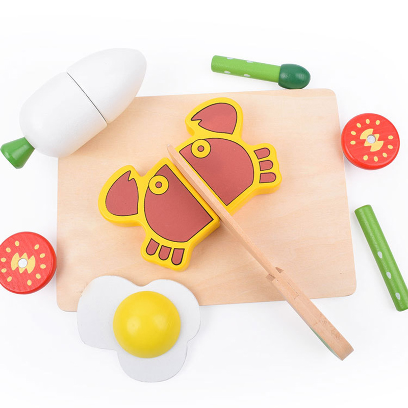1PCS Wooden Toy Magnetic Cutti - Kitchen Gadgets Kids ulasan dan harga