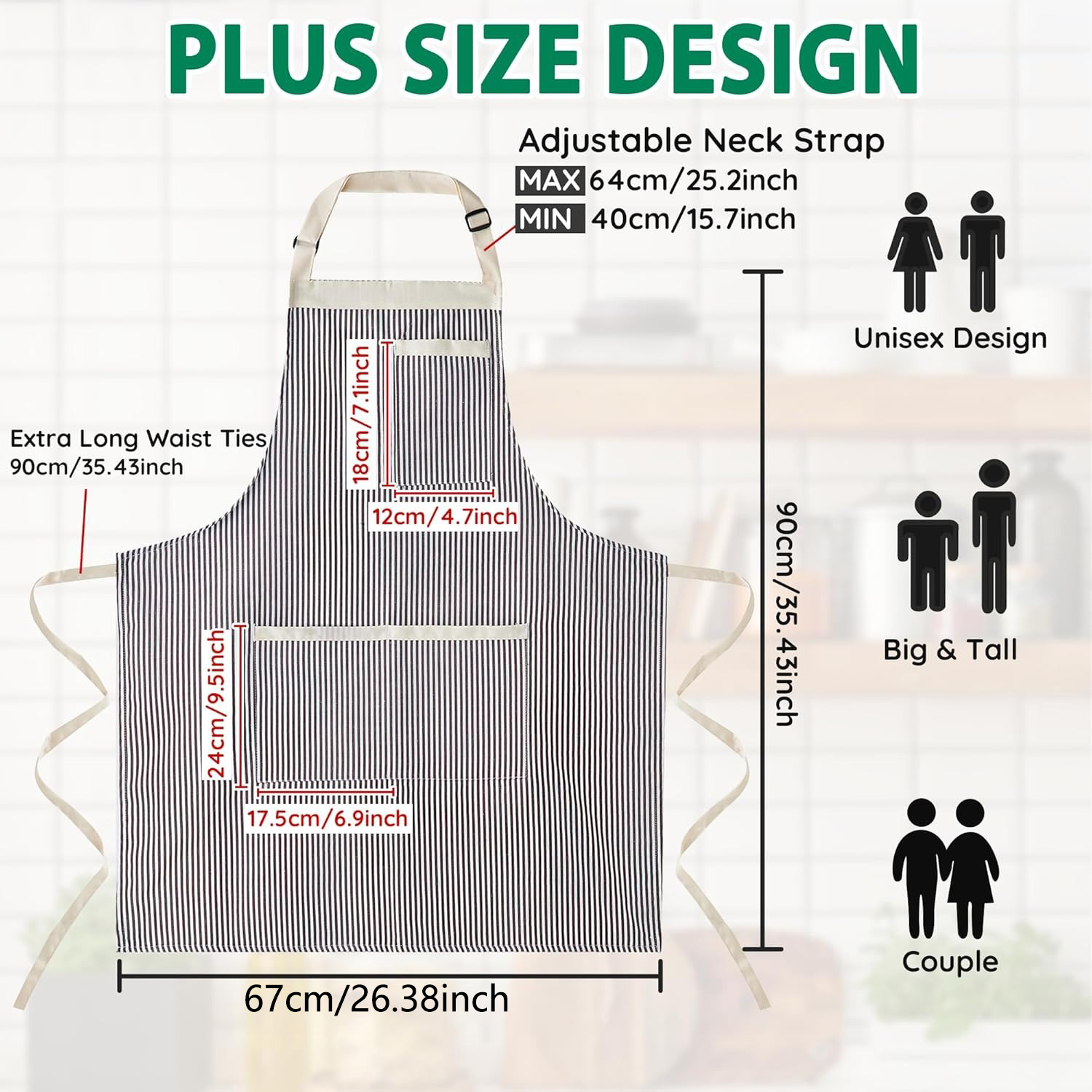 plus size 89cm Adjustable Apro - Korean Kitchen Gadgets ulasan dan harga