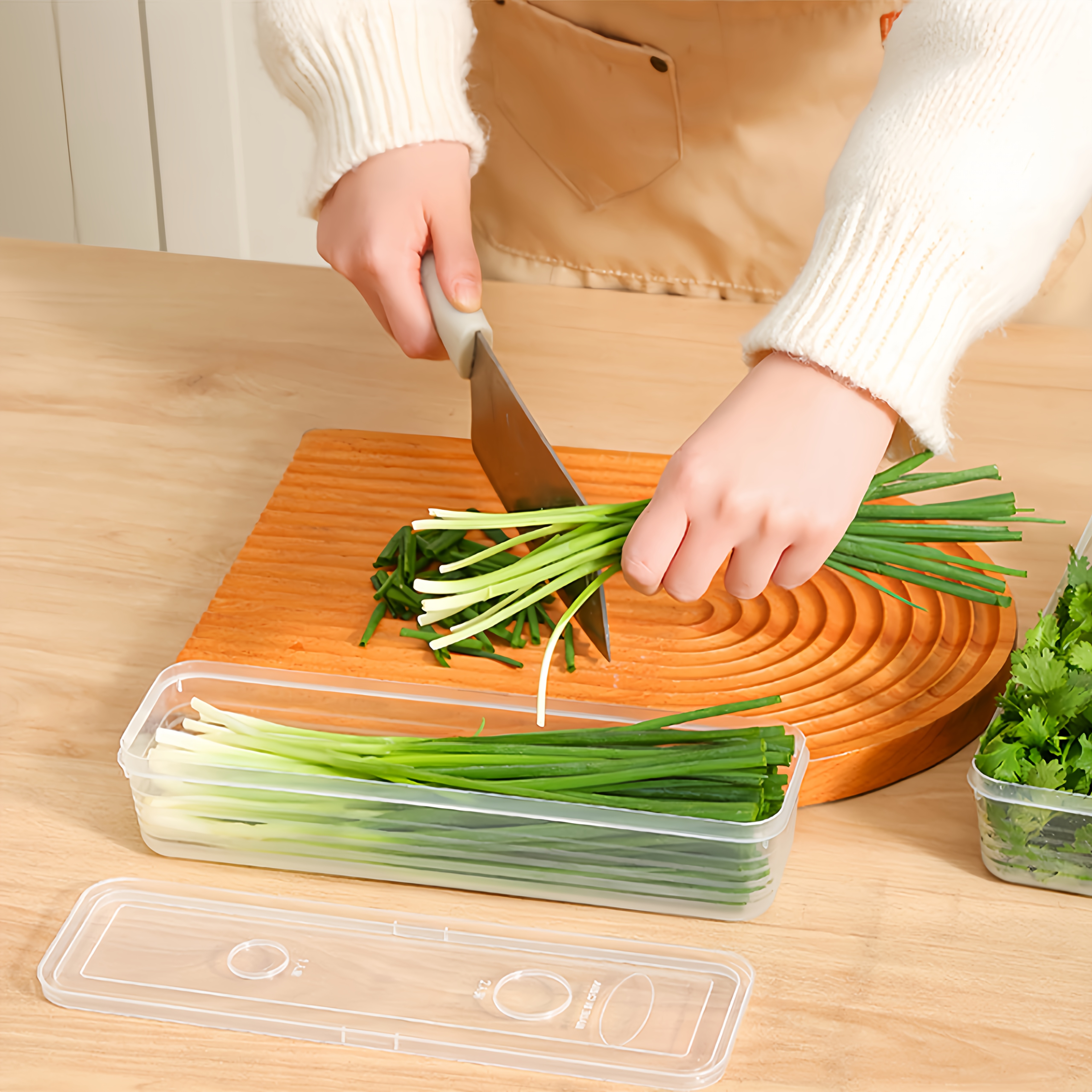 2/4/6pcs Food Vegetable Storag - Kitchen Gadgets Organizer ulasan dan harga