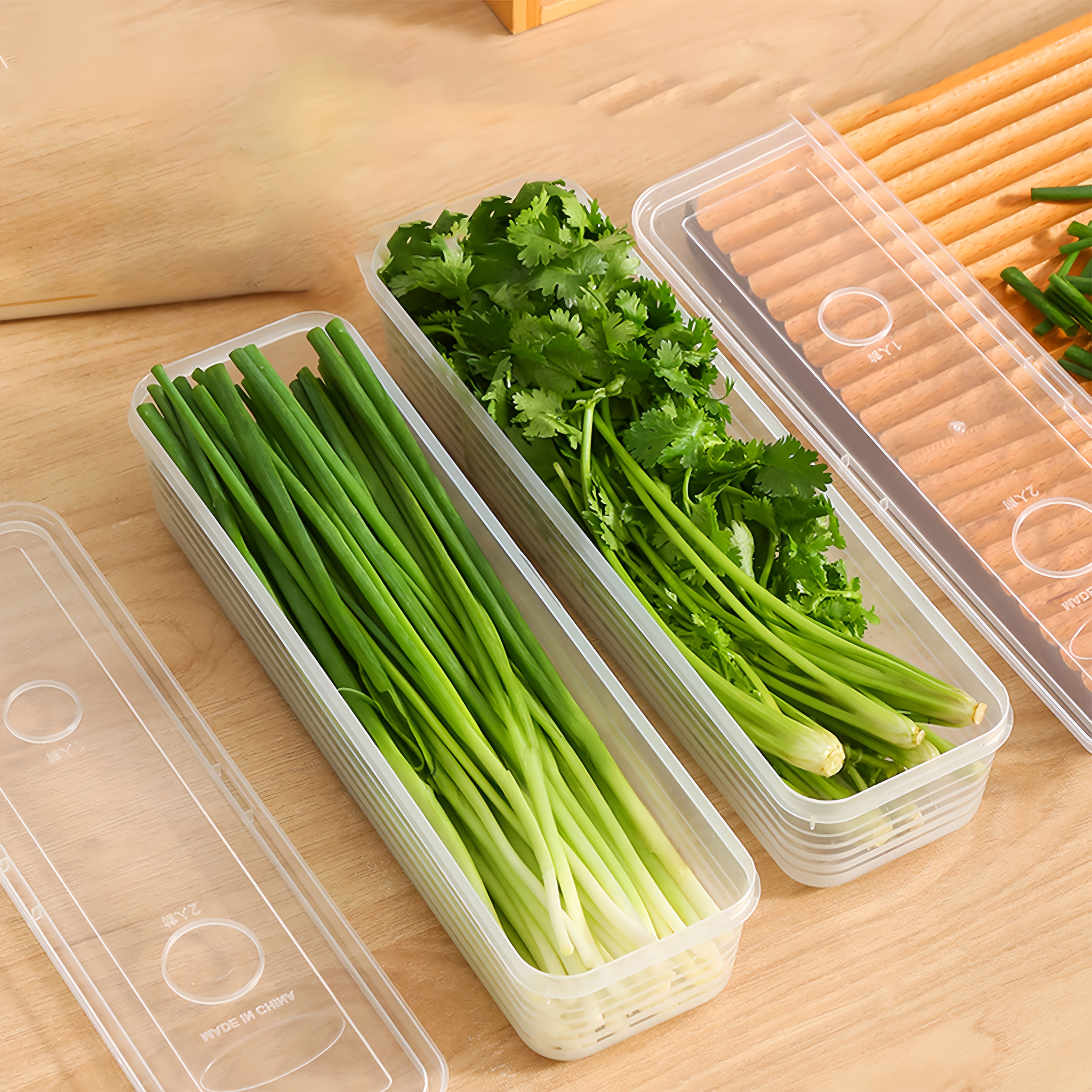 2/4/6pcs Food Vegetable Storag - Kitchen Gadgets Organizer ulasan dan harga
