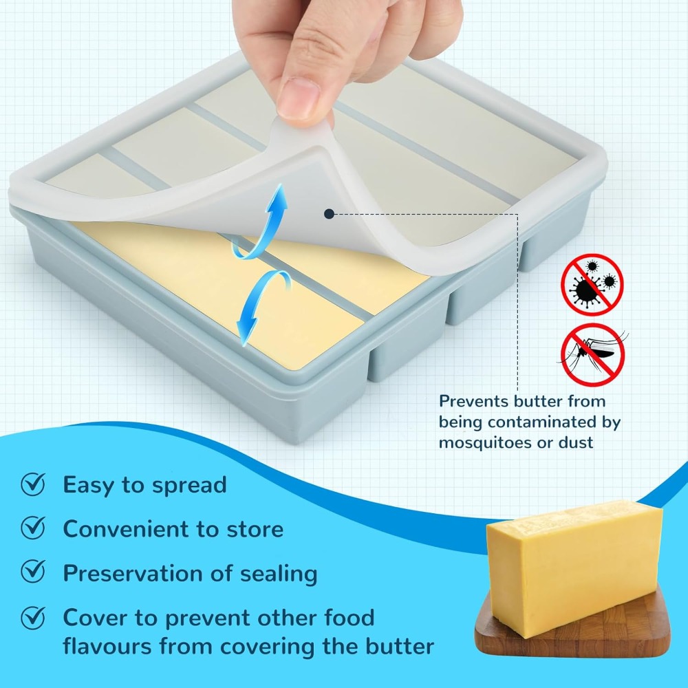 Silicone Freezer Trays with Li - Kitchen Gadgets Store ulasan dan harga