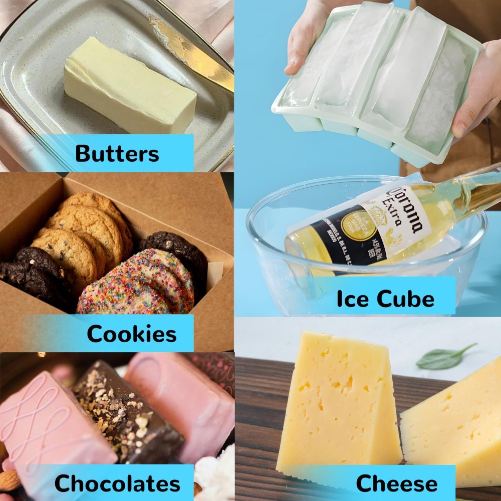 Silicone Freezer Trays with Li - Kitchen Gadgets Store ulasan dan harga