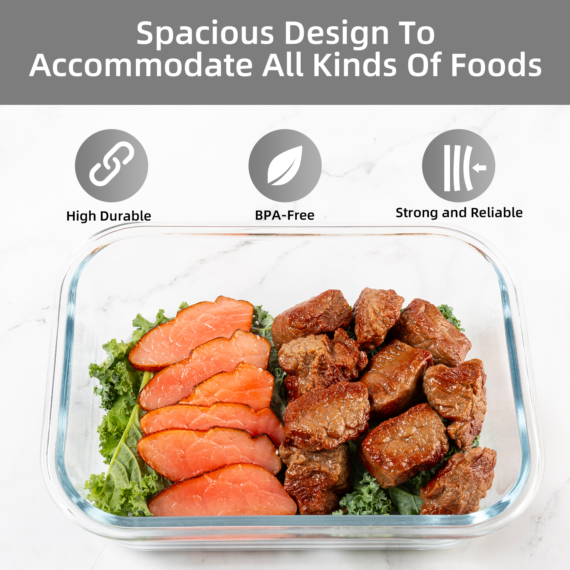 16-Piece Glass Food Storage Co - Kitchen Gadgets Organizer ulasan dan harga