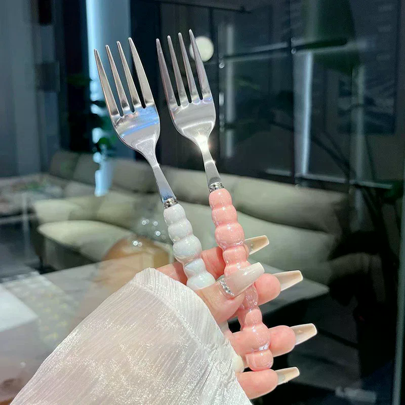 Pearl Handle Fork For Dessert  - Kitchen Gadgets Pasta ulasan dan harga