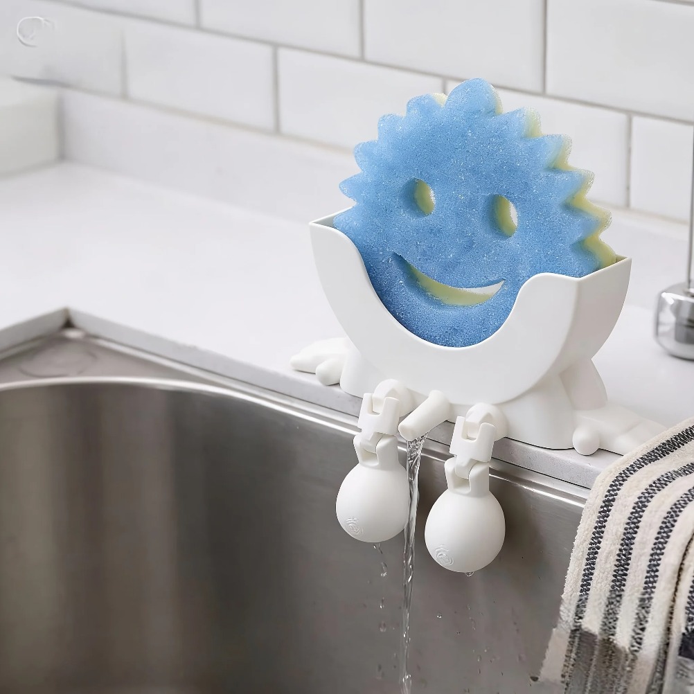 Drainable Soap & Sponge Holder - Kitchen Gadgets Organizer ulasan dan harga