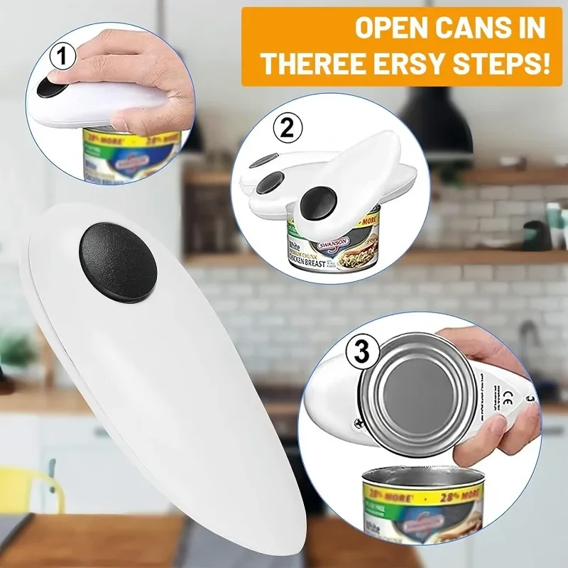 1pc Automatic Can Opener /Manu - Kitchen Gadgets Jar Openers ulasan dan harga