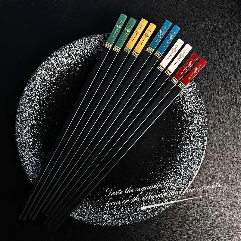 5 Pairs Japanese Chopsticks Su - Korean Kitchen Gadgets ulasan dan harga