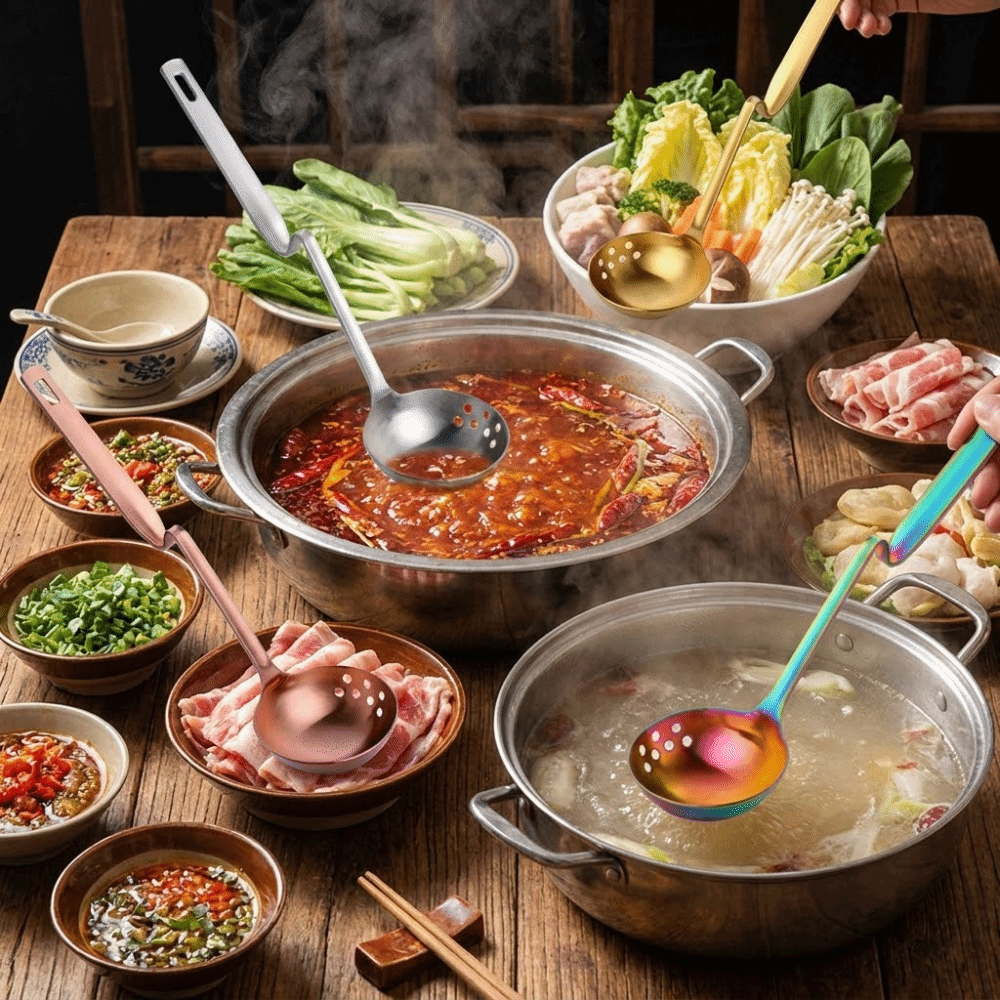 Z-shaped Hot Pot Spoon Long Ha - Kitchen.Gadgets With A Z ulasan dan harga