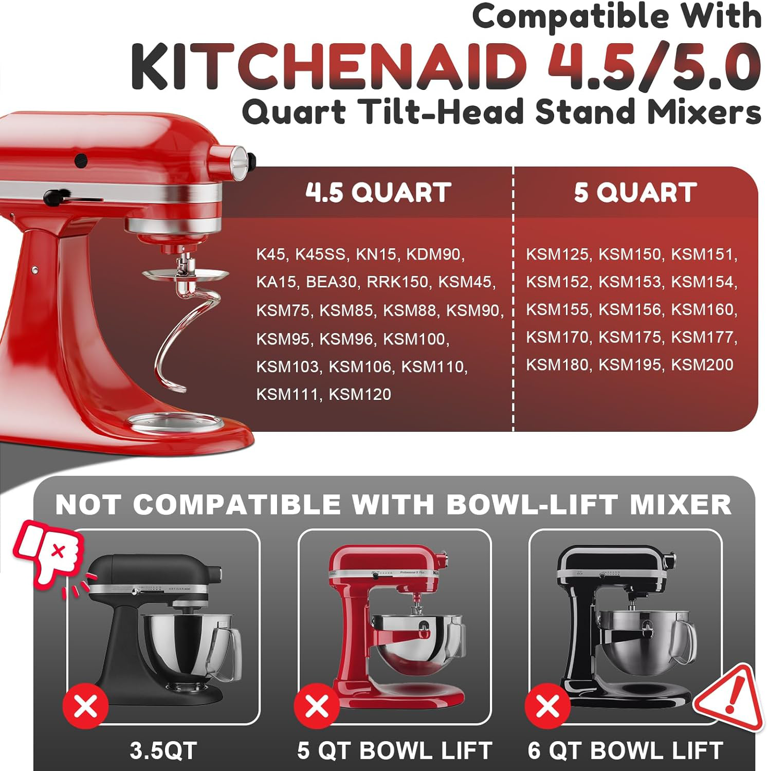 Dishwasher Safe,Spiral Dough H - Kitchen Gadgets Mixer ulasan dan harga