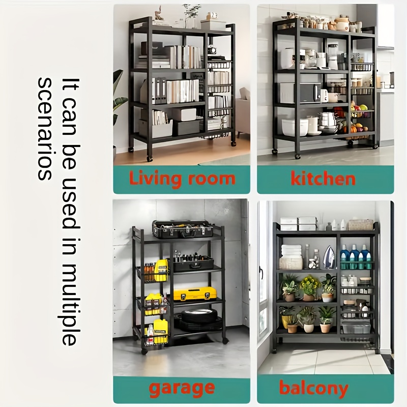 us1pc Movable Storage Rack, Ad - Kitchen Gadgets Organizer ulasan dan harga