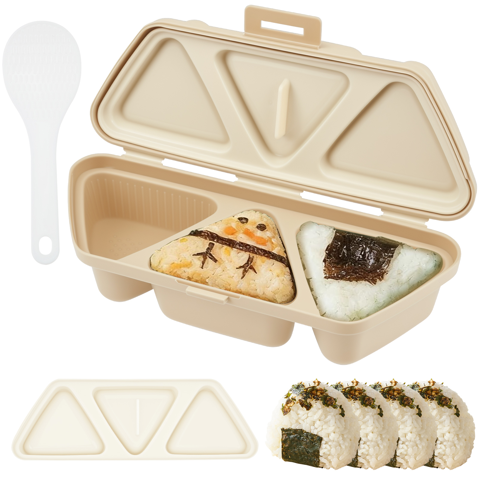 6 In 1 Onigiri Mold Triangle O - Kitchen Gadgets Store ulasan dan harga