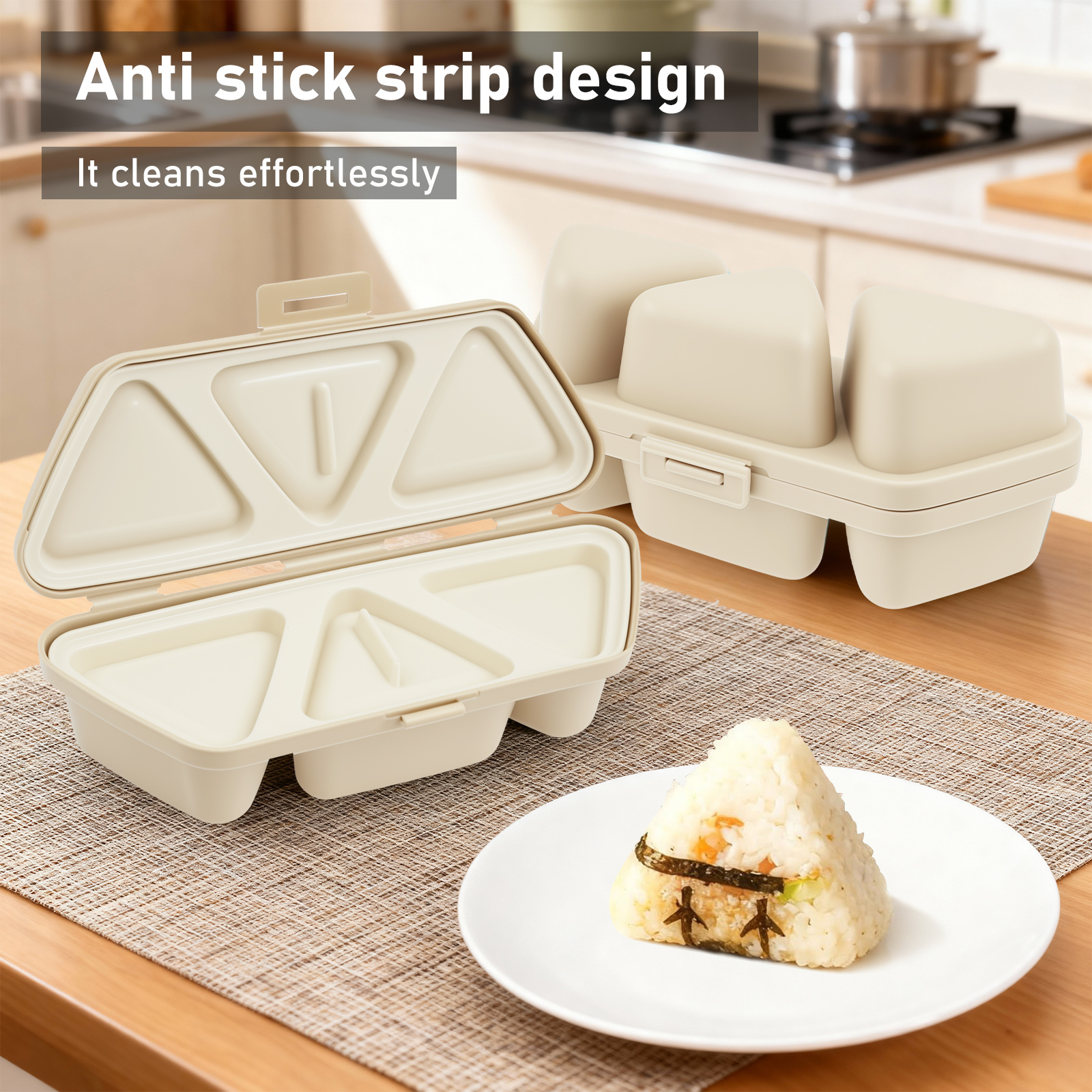 6 In 1 Onigiri Mold Triangle O - Kitchen Gadgets Store ulasan dan harga