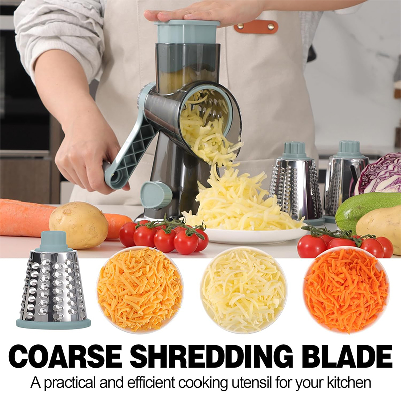 LMETJMA 3 in 1 Rotary Cheese G - Cheese Grater Box ulasan dan harga