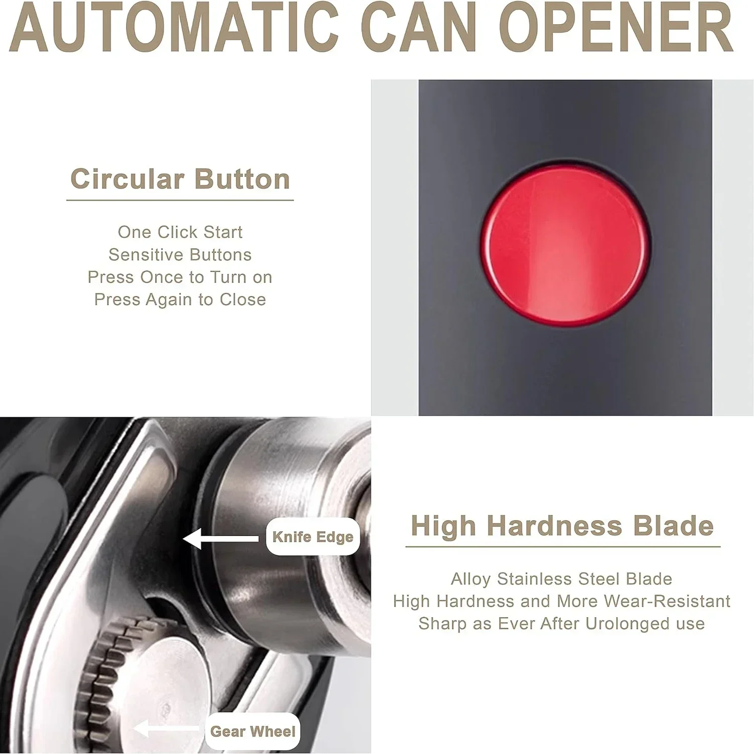 Electric Can Opener One Touch  - Kitchen Gadgets Jar Openers ulasan dan harga