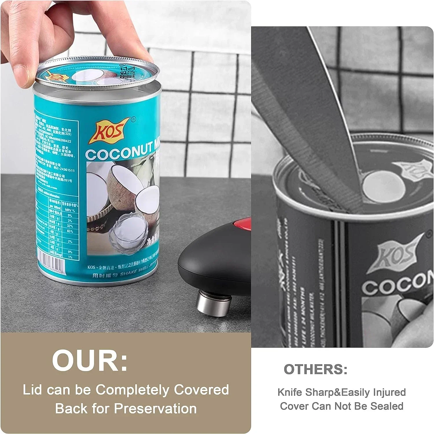 Electric Can Opener One Touch  - Kitchen Gadgets Jar Openers ulasan dan harga