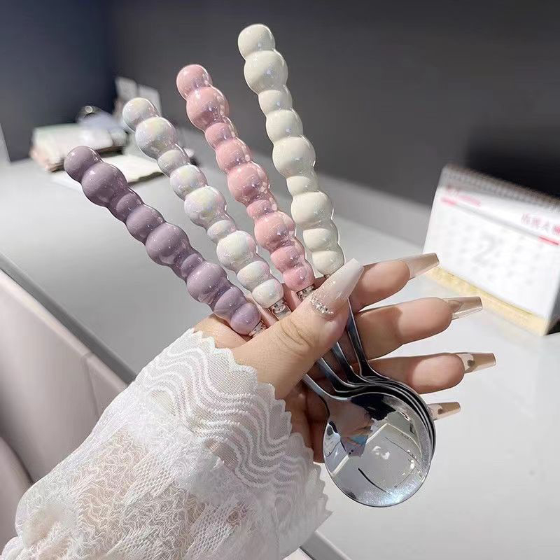 Pearl Handle Spoon Stainless S - Kitchen Gadgets Everyone Needs ulasan dan harga