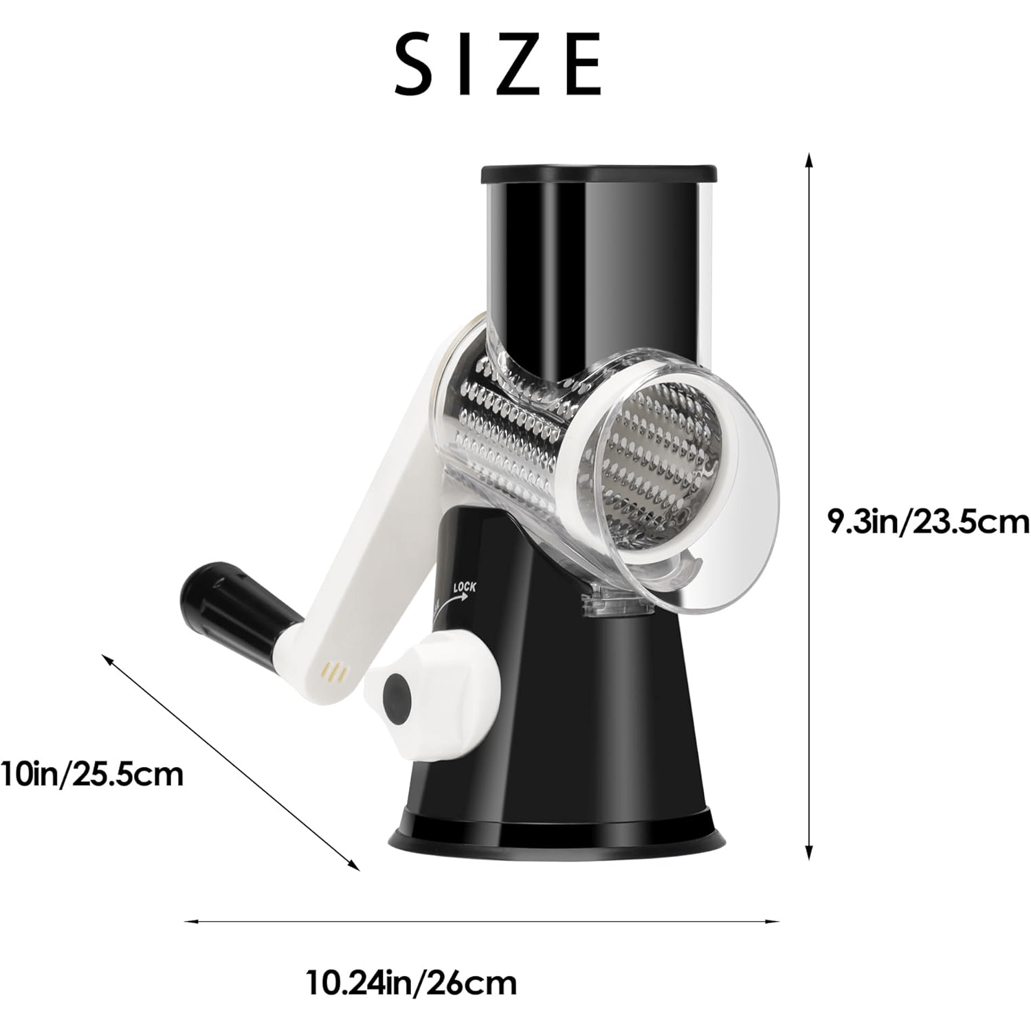 Stainless Steel Rotary Drum Gr - Cheese Grater Box ulasan dan harga