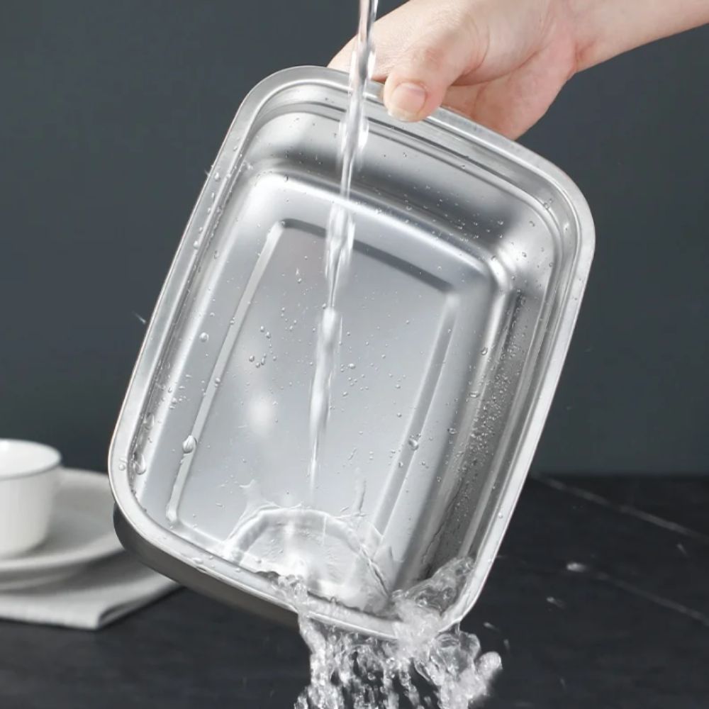 Stainless Steel Lunch Box Bent - Kitchen Gadgets Everyone Needs ulasan dan harga