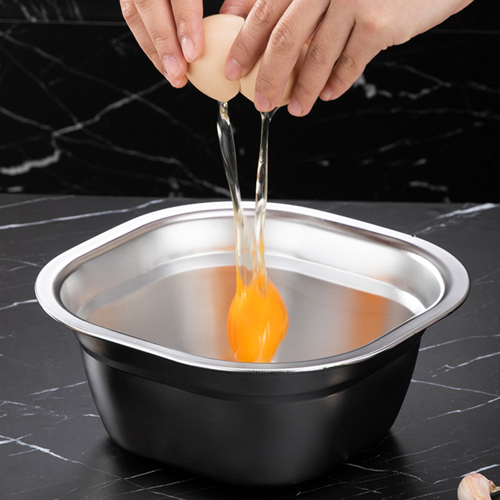 Stainless Steel Square Basin V - Kitchen Gadgets Organizer ulasan dan harga
