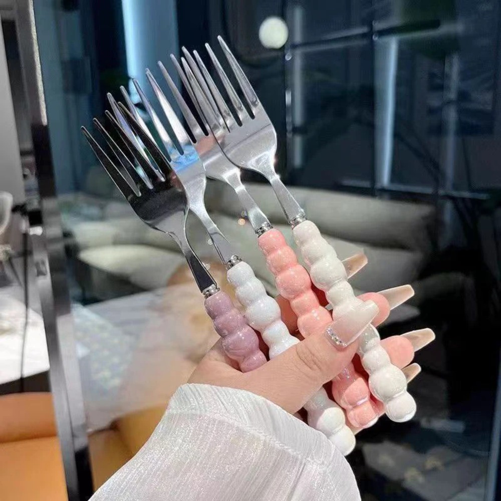 Pearl Handle Fork for Dessert  - Kitchen Gadgets Pasta ulasan dan harga