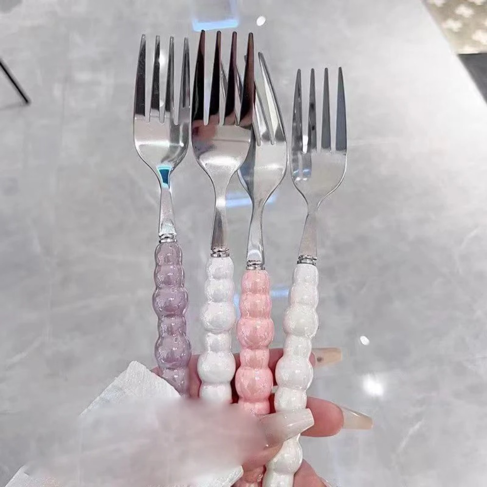 Pearl Handle Fork for Dessert  - Kitchen Gadgets Pasta ulasan dan harga