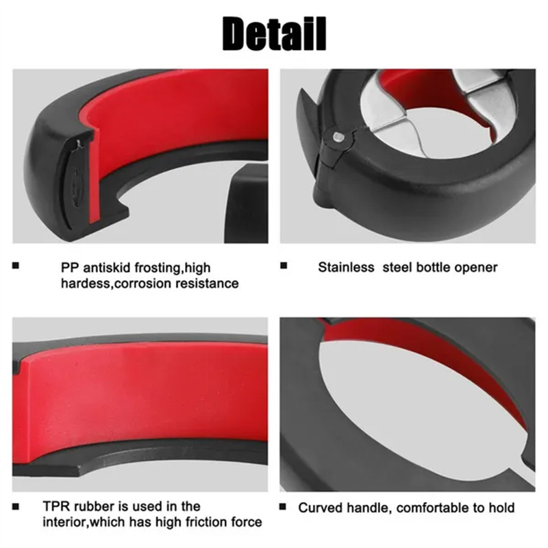 6 In 1 Bottle Opener Multifunc - Kitchen Gadgets Jar Openers ulasan dan harga