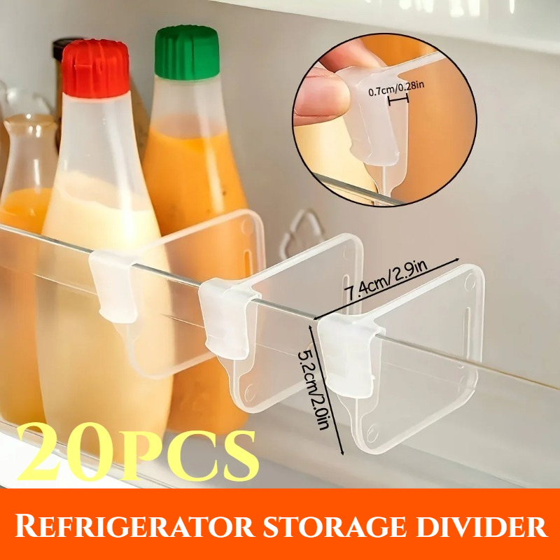 5-20PCS Sturdy Clear Refrigera - Kitchen Gadgets Organizer ulasan dan harga