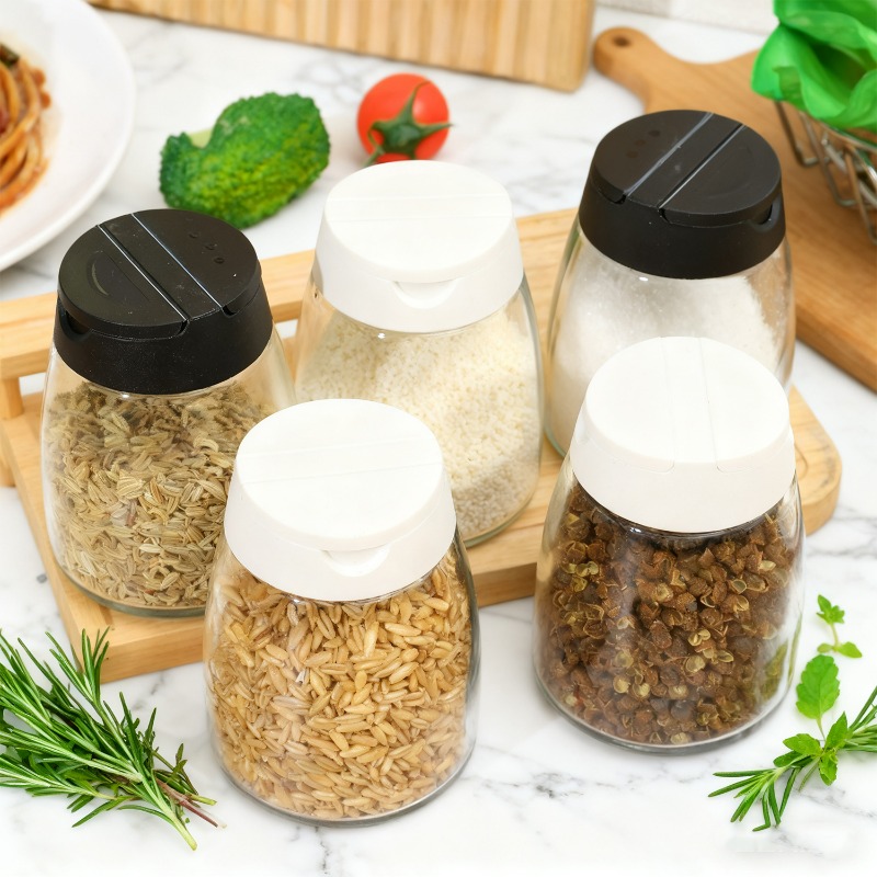 4/2Pcs Glass Seasoning Bottle  - Kitchen Gadgets Store ulasan dan harga
